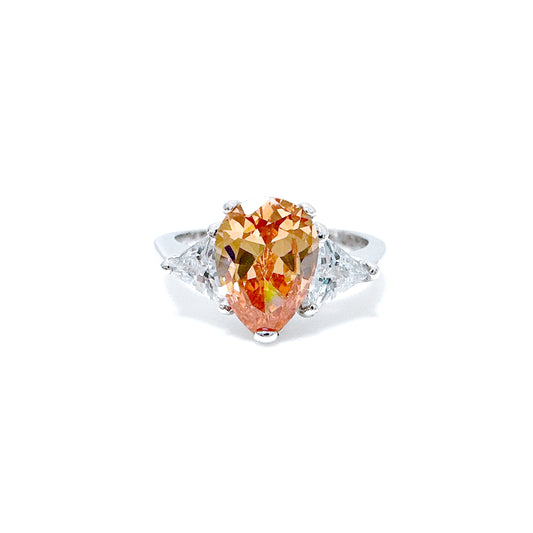 BMR21025CP - Pear Shape Halo - Engagemet Ring