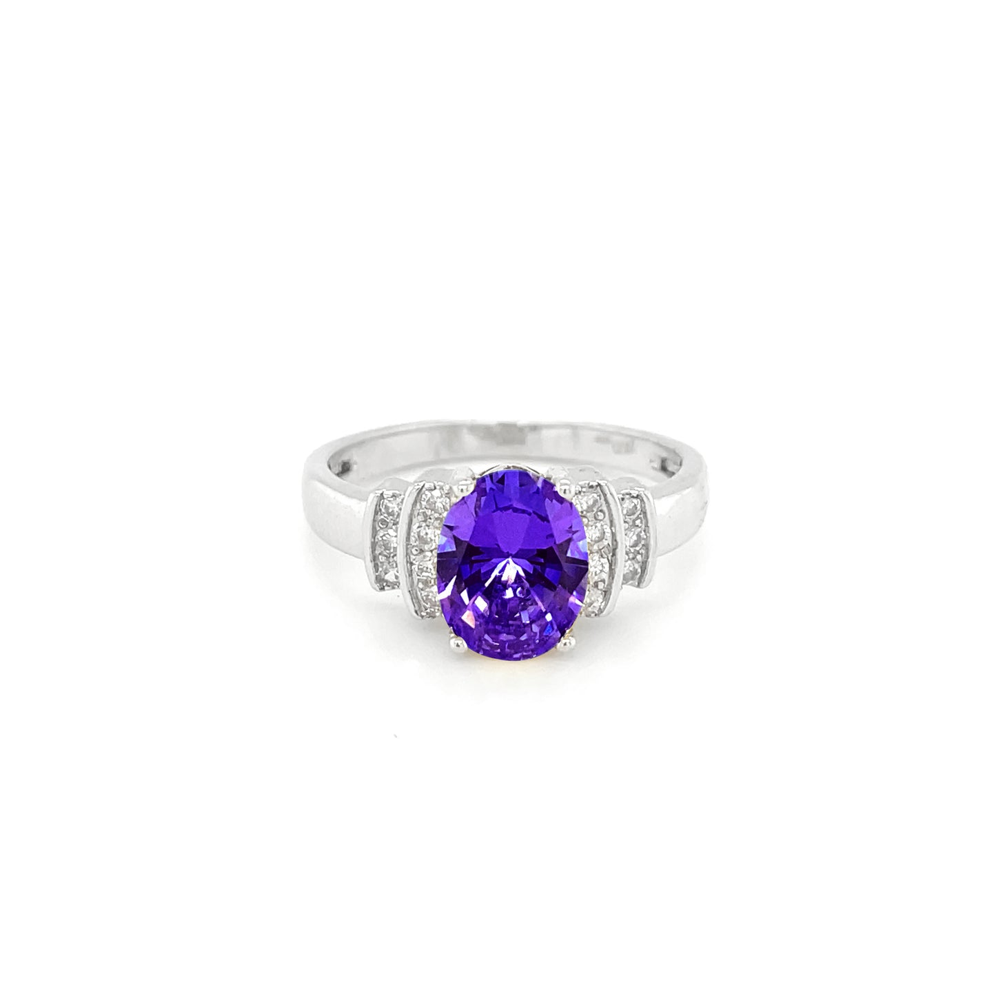 BMR24716 - Oval Cut Deluxe Double Halo - Engagemet Ring