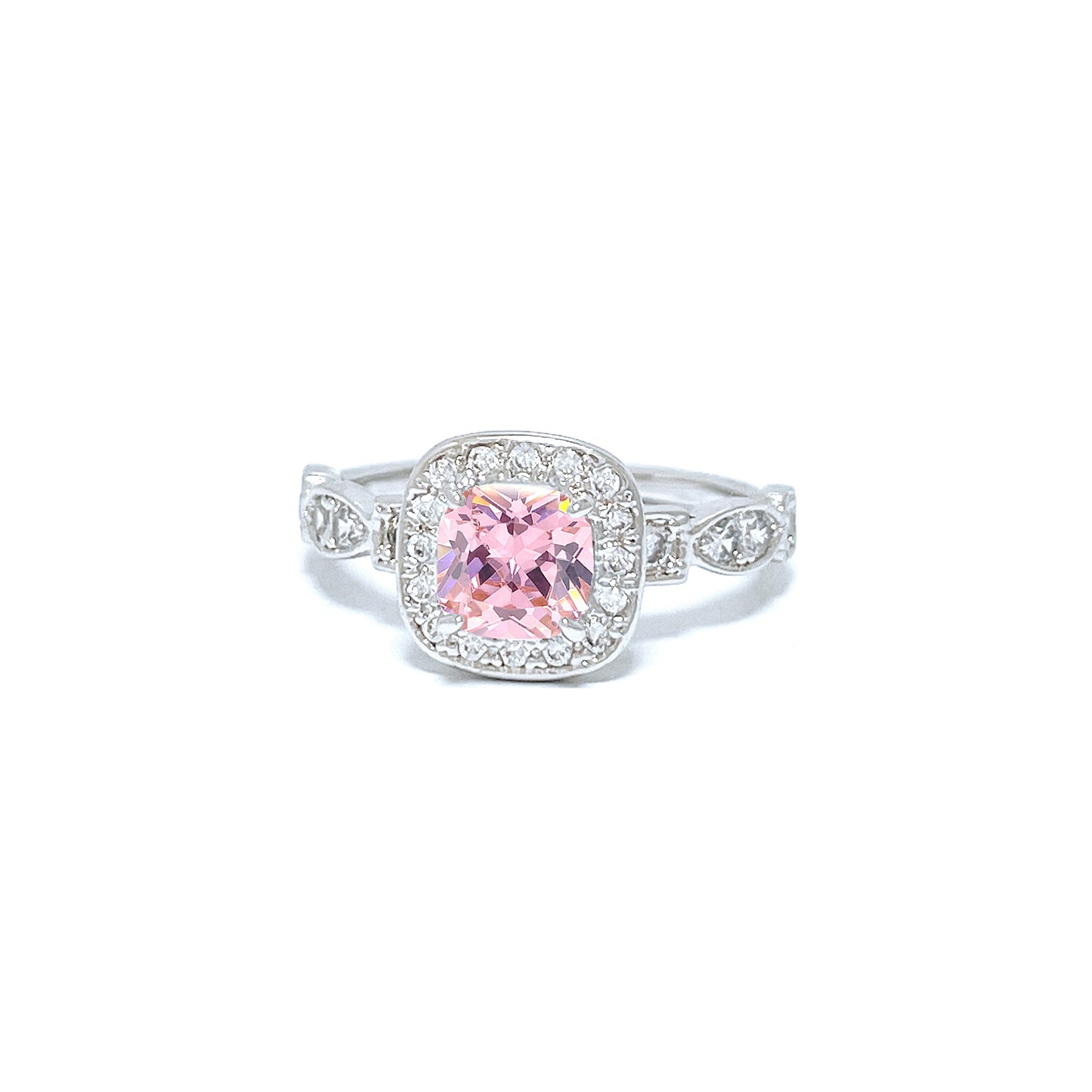 BMR24721 - Cushion Cut Halo - Engagemet Ring