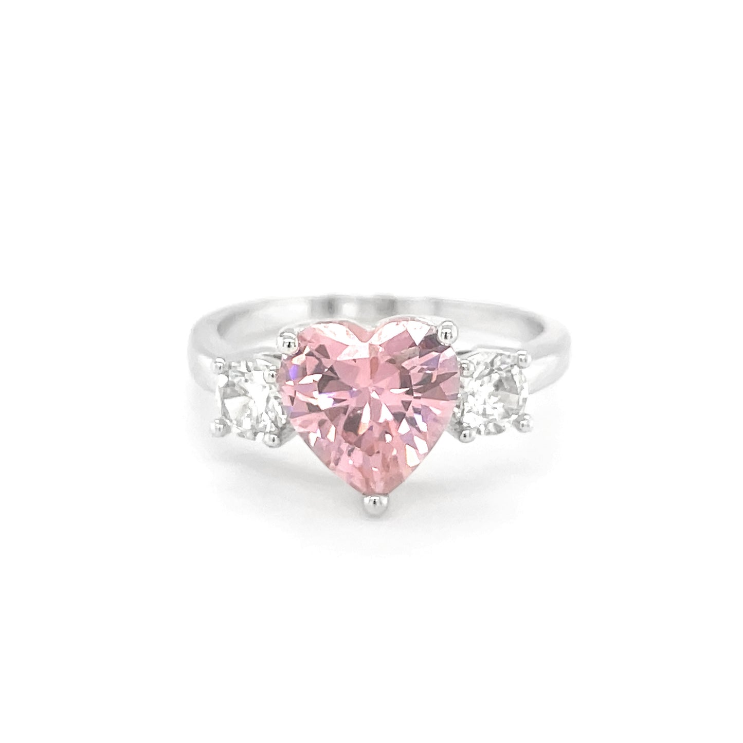 BMR33730PK - Heart Triple Contrast - Engagemet Ring