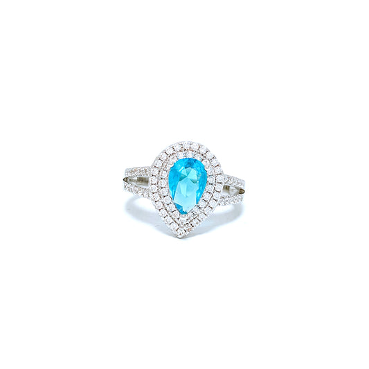 BMR33755 - 心形單石 - 訂婚戒指