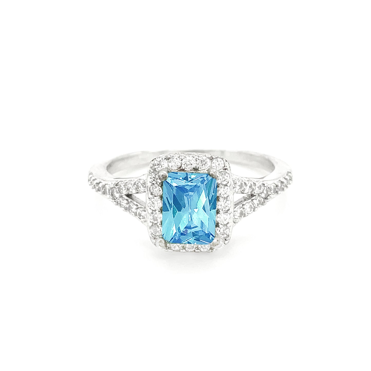 BMR84276GR - Radiant Cut Halo - Engagemet Ring