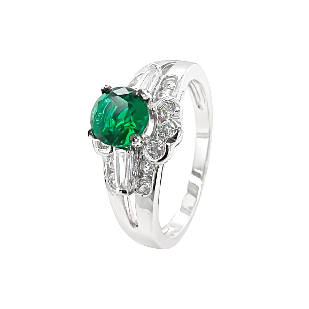 BMR95508 - Round Cut Halo Flower - Engagemet Ring