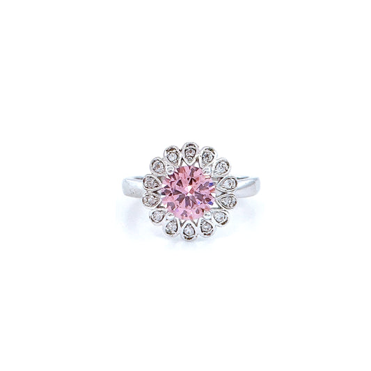 BMR25291 - Radiant Cut Halo Flower - Engagemet Ring