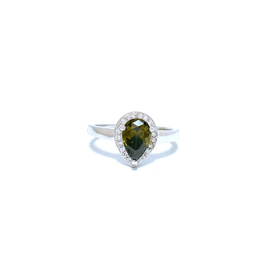 BMR11990OL - Pear Shape Halo - Engagemet Ring