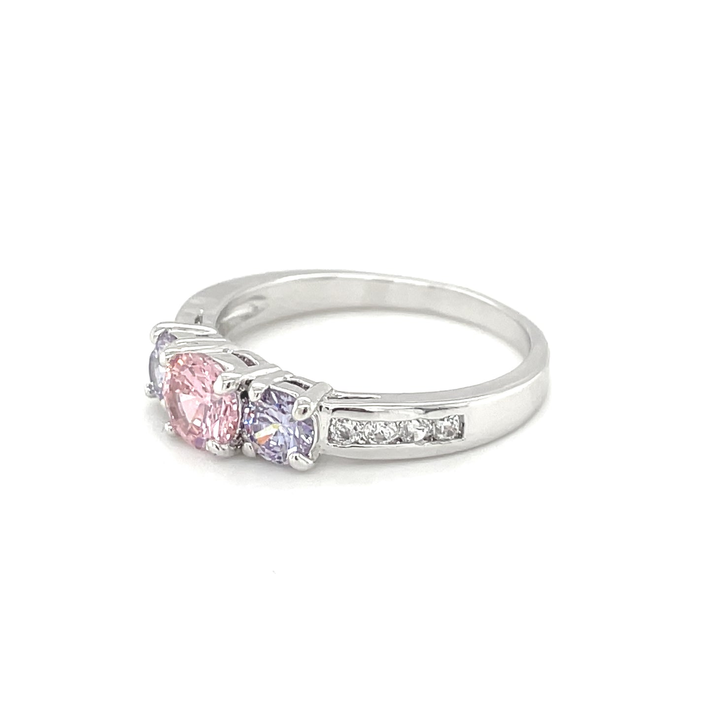 BMR23422MX - Round Cut Triple Contrast - Engagemet Ring