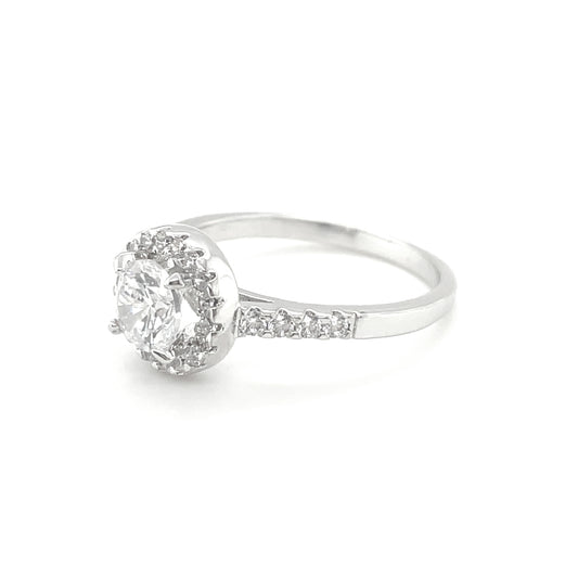 BMR23457 - Round Cut Halo - Engagemet Ring