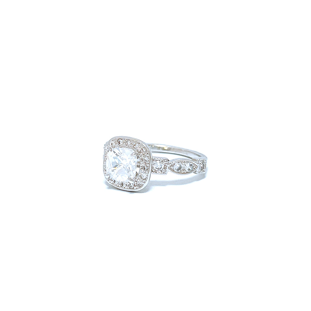 BMR24721 - Cushion Cut Halo - Engagemet Ring