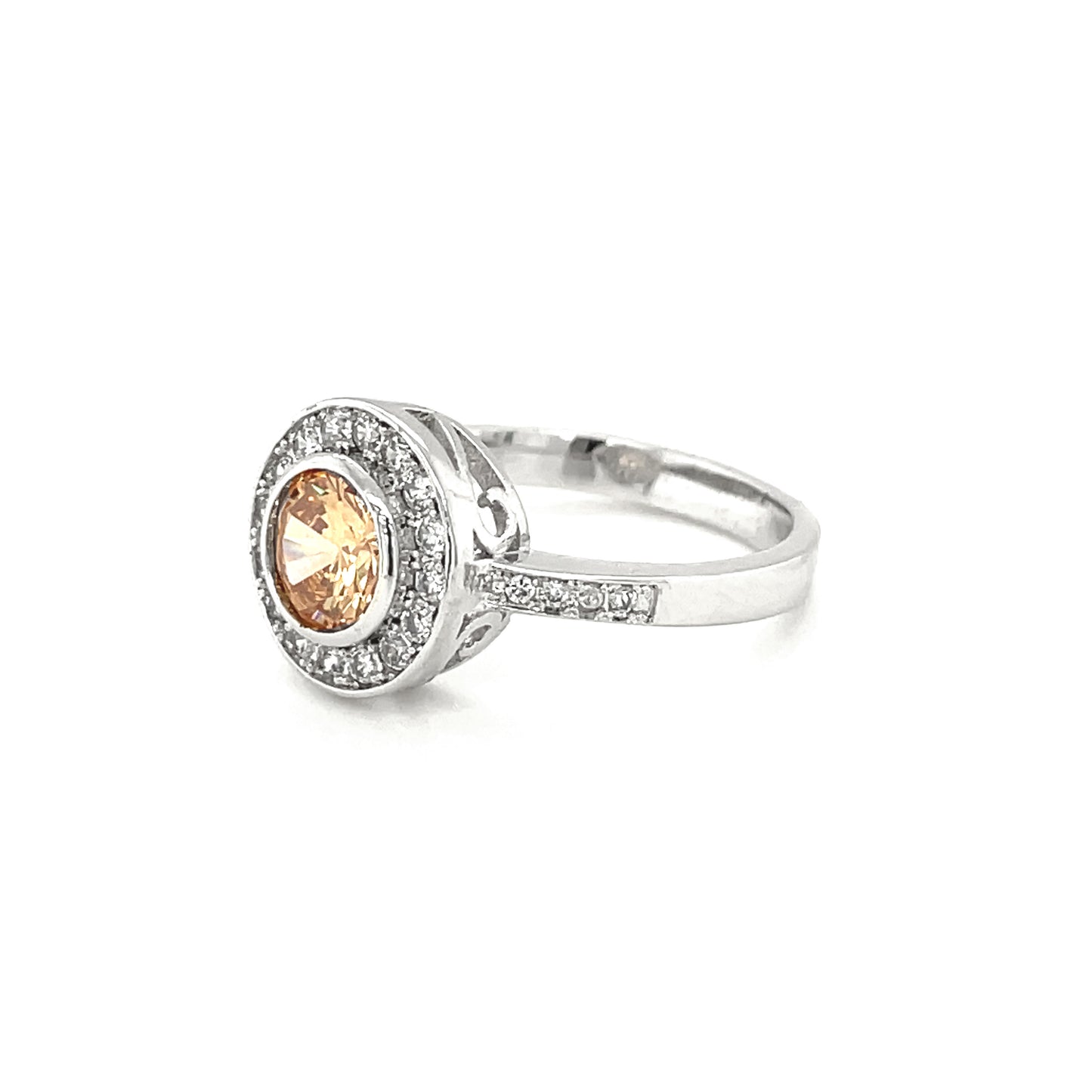 BMR24731CP - Round Cut Halo - Engagemet Ring