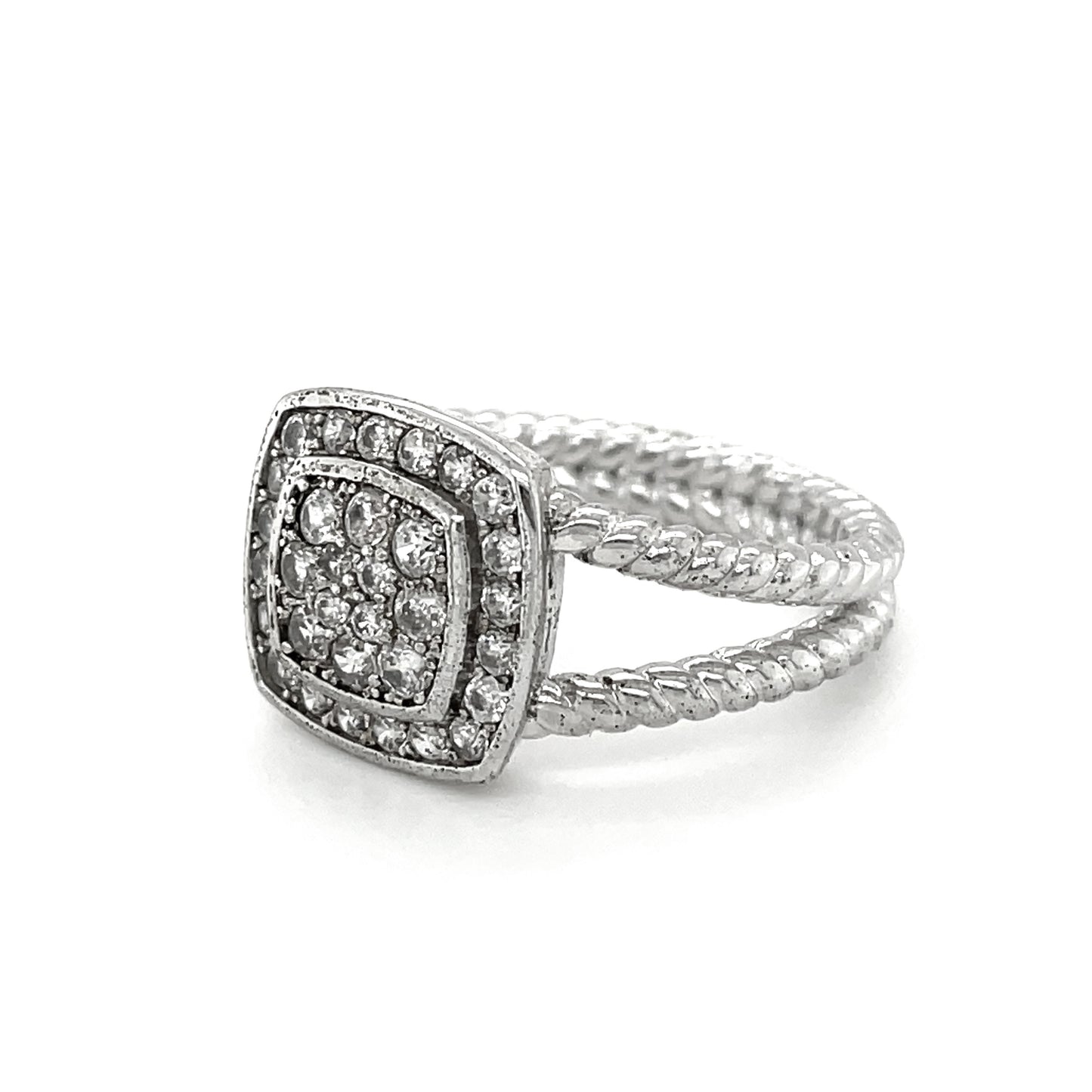 BMR24996WH - Round Cut Halo - Engagemet Ring