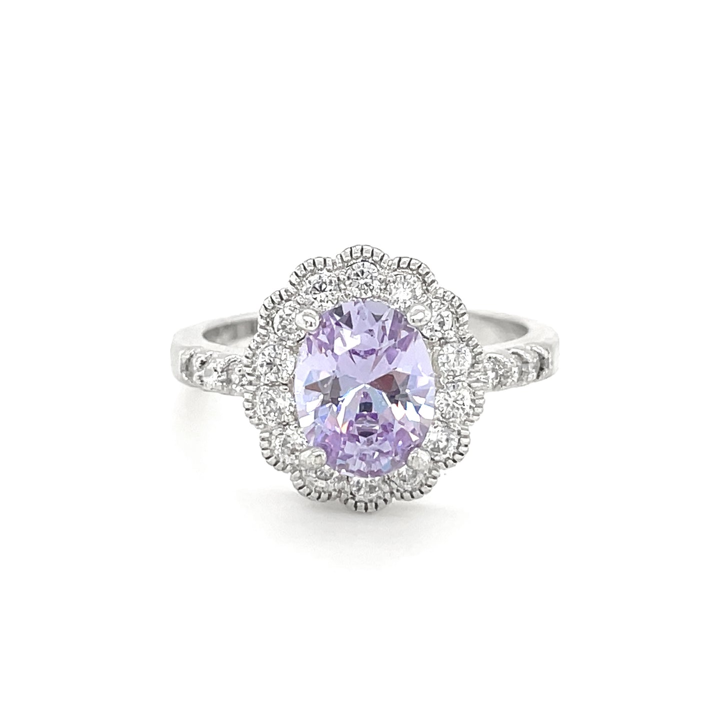 BMR25145 - Oval Cut Deluxe Double Halo - Engagemet Ring