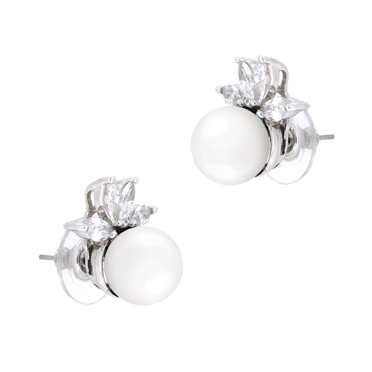 BME333 - Classic Leaf Marquise Cut - Stud Earrings