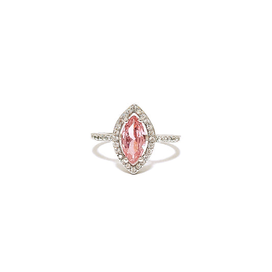 BMR40104PK - Marquise Cut Halo - Engagemet Ring
