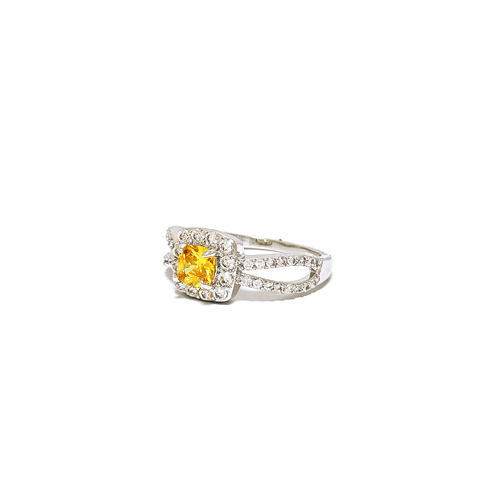 BMR40127YL - Cushion Cut Halo - Engagemet Ring