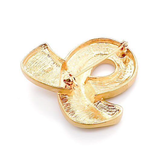 BMC60228 - 十字啞光黃銅 - 胸針