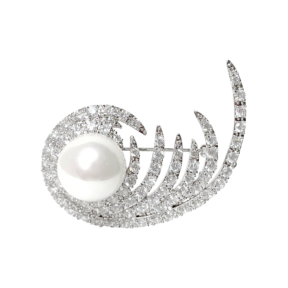 BMC60235 - Moon Pearl - Brooch