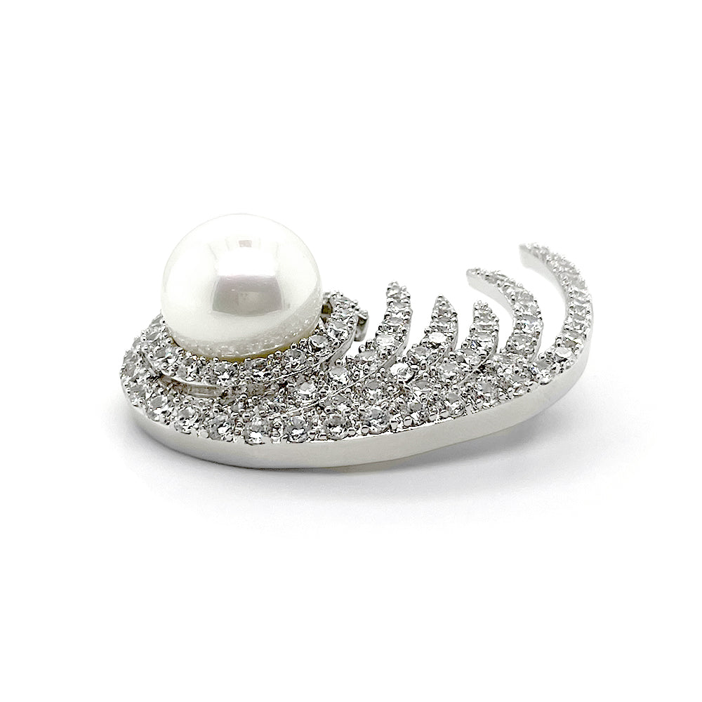 BMC60235 - Moon Pearl - Brooch