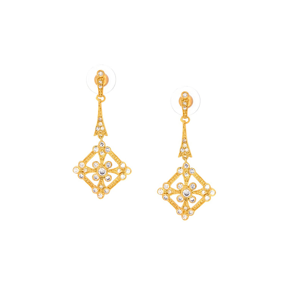 BME60686 -Art Deco Dangle Earrings - Pendant Earrings