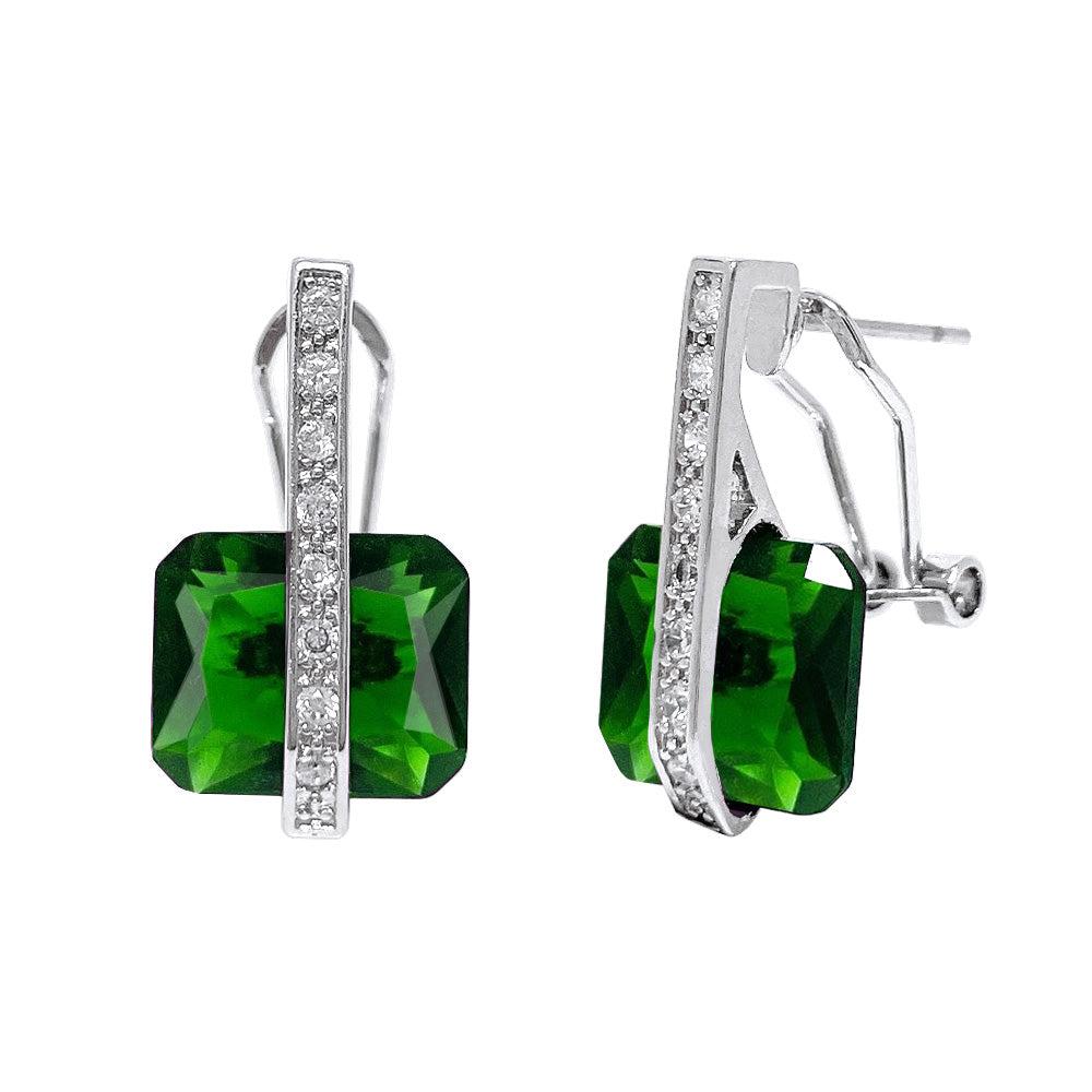BME61840 -Art Deco Radiant Cut Earrings - Stud Earrings