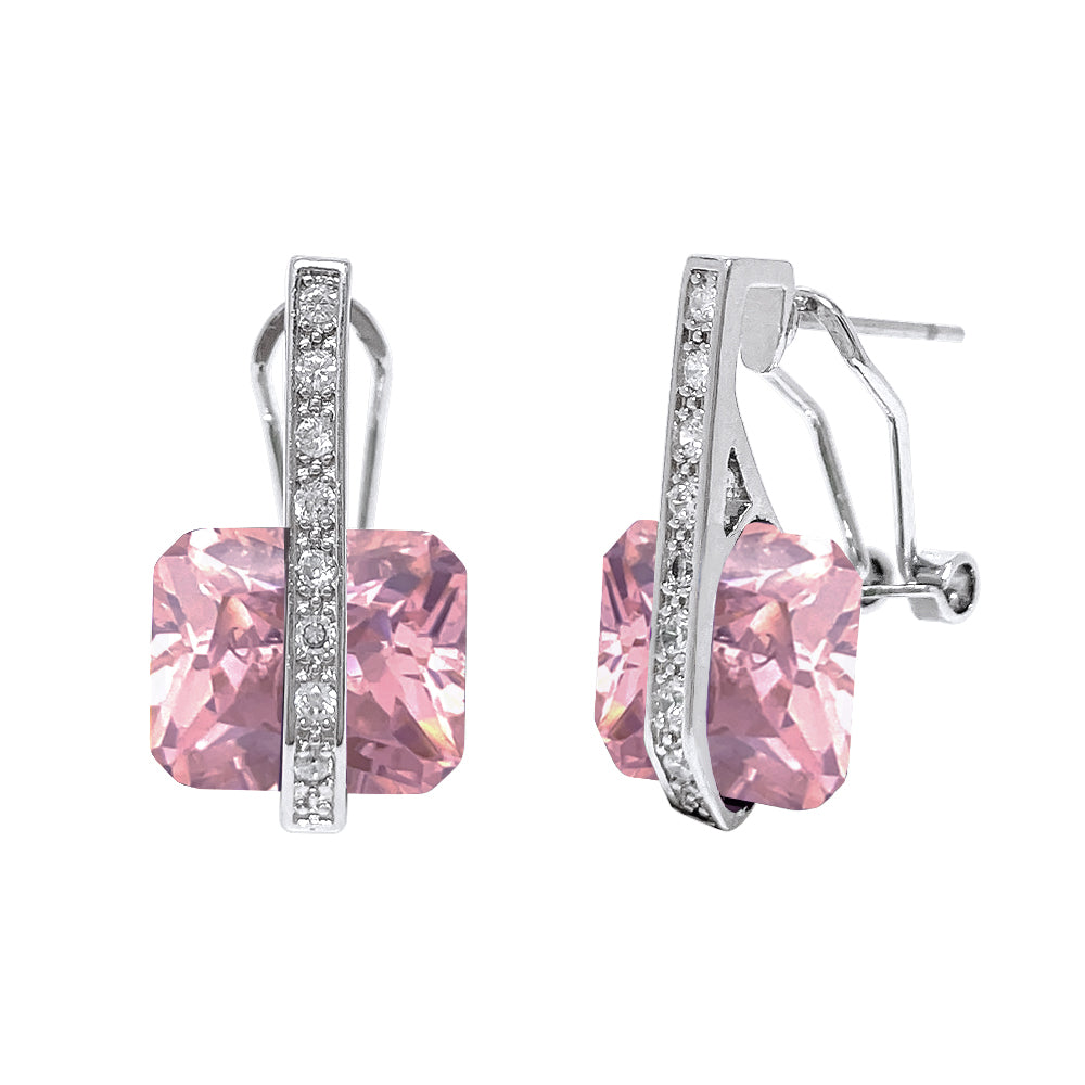 BME61840 -Art Deco Radiant Cut Earrings - Stud Earrings