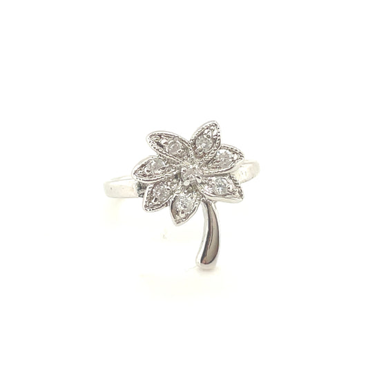 SR63514 - Plam Tree - Delicate Ring