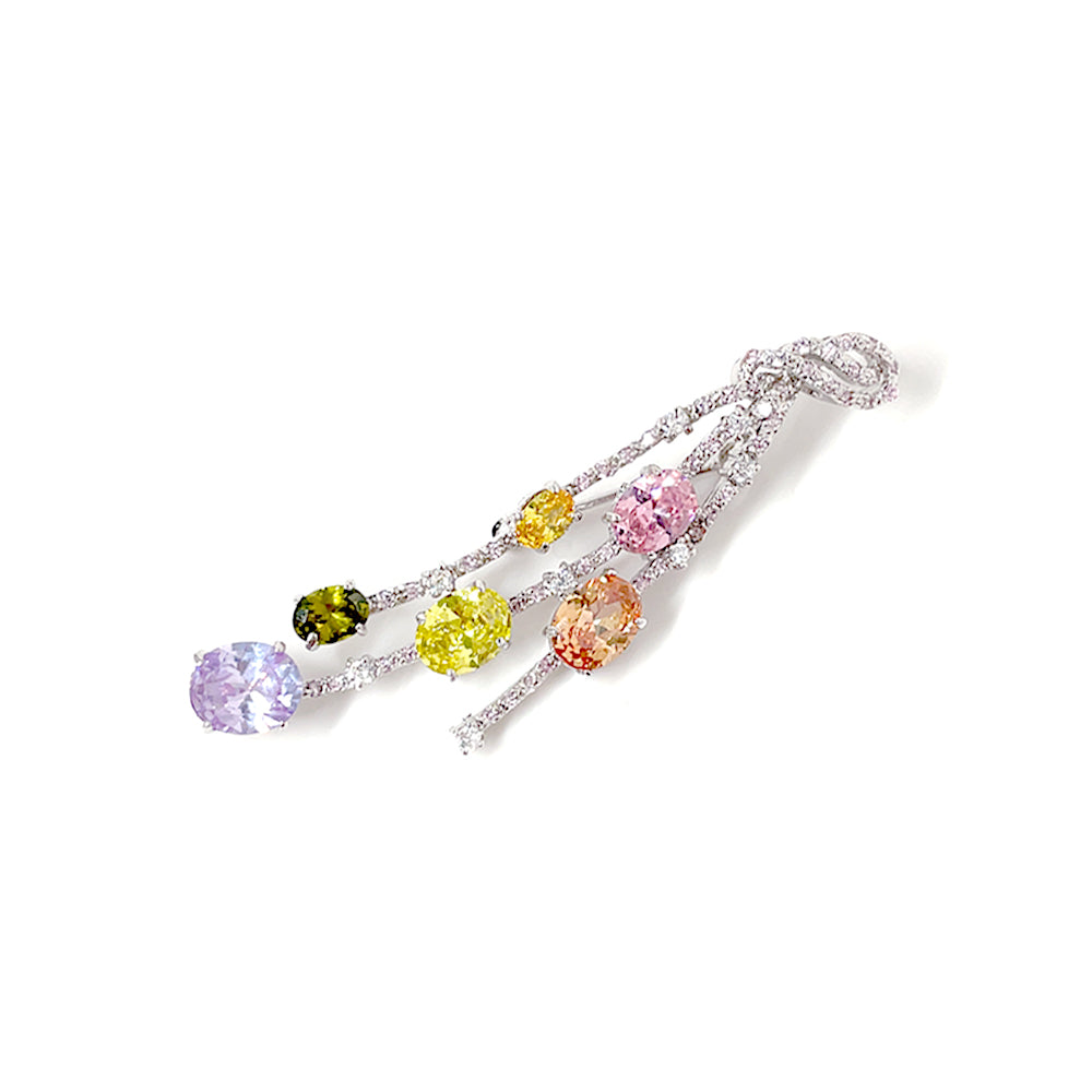 BMC80008Q - Stunning Two Way Multi - 2-in-1 Pendant Necklace Brooch