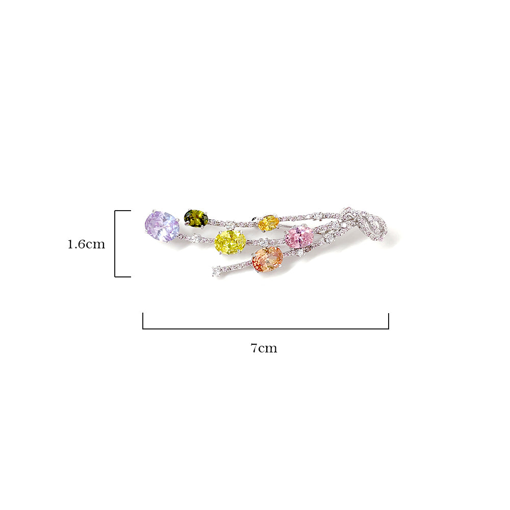 BMC80008Q - Stunning Two Way Multi - 2-in-1 Pendant Necklace Brooch