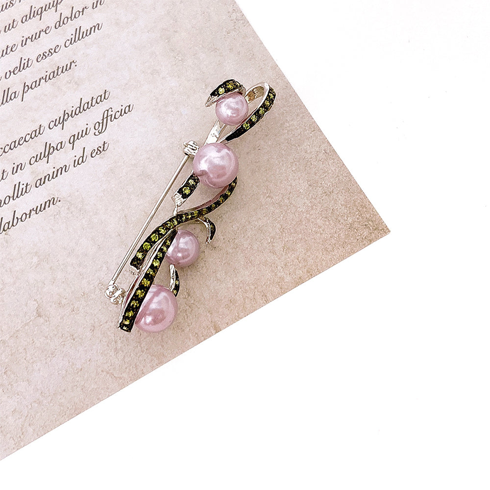 BMC80046 - Antique Purple Shell Pearl - Brooch