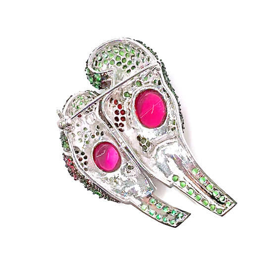 BMC80061 - Fancy Secret Garden Parrot - Brooch