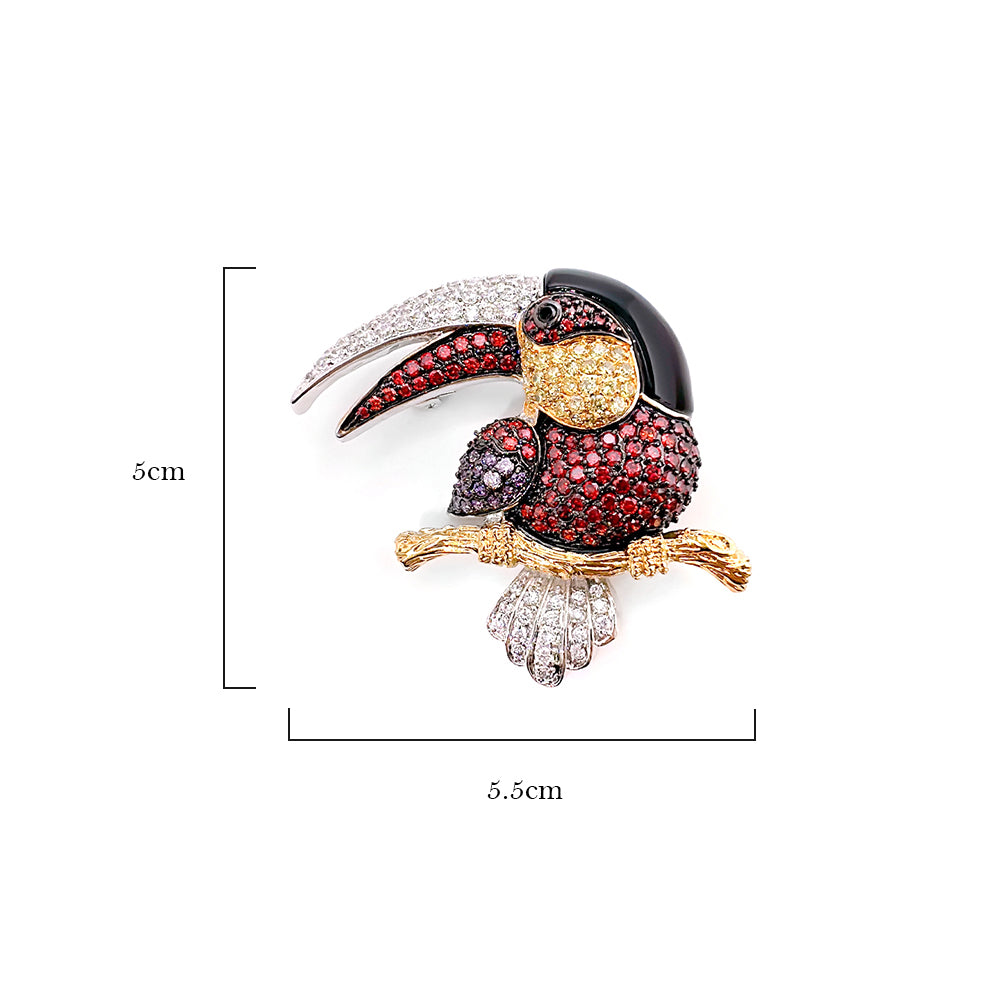 BMC80109 - Color Toucan - Brooch
