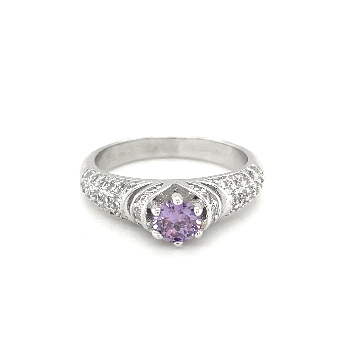 BMR84723PR - Round Cut Woven Band - Engagemet Ring