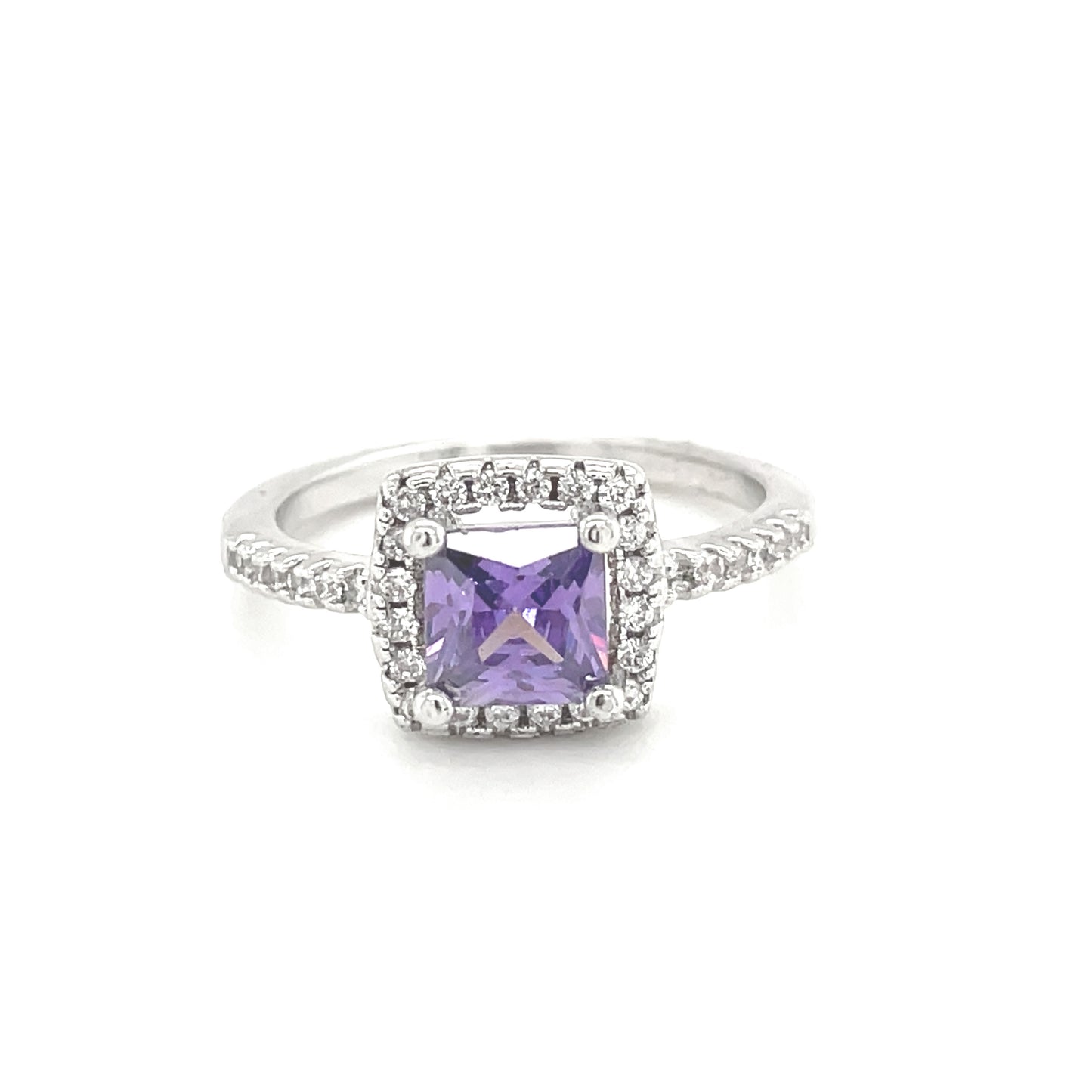 BMR84736PR - Princess Cut Halo - Engagemet Ring