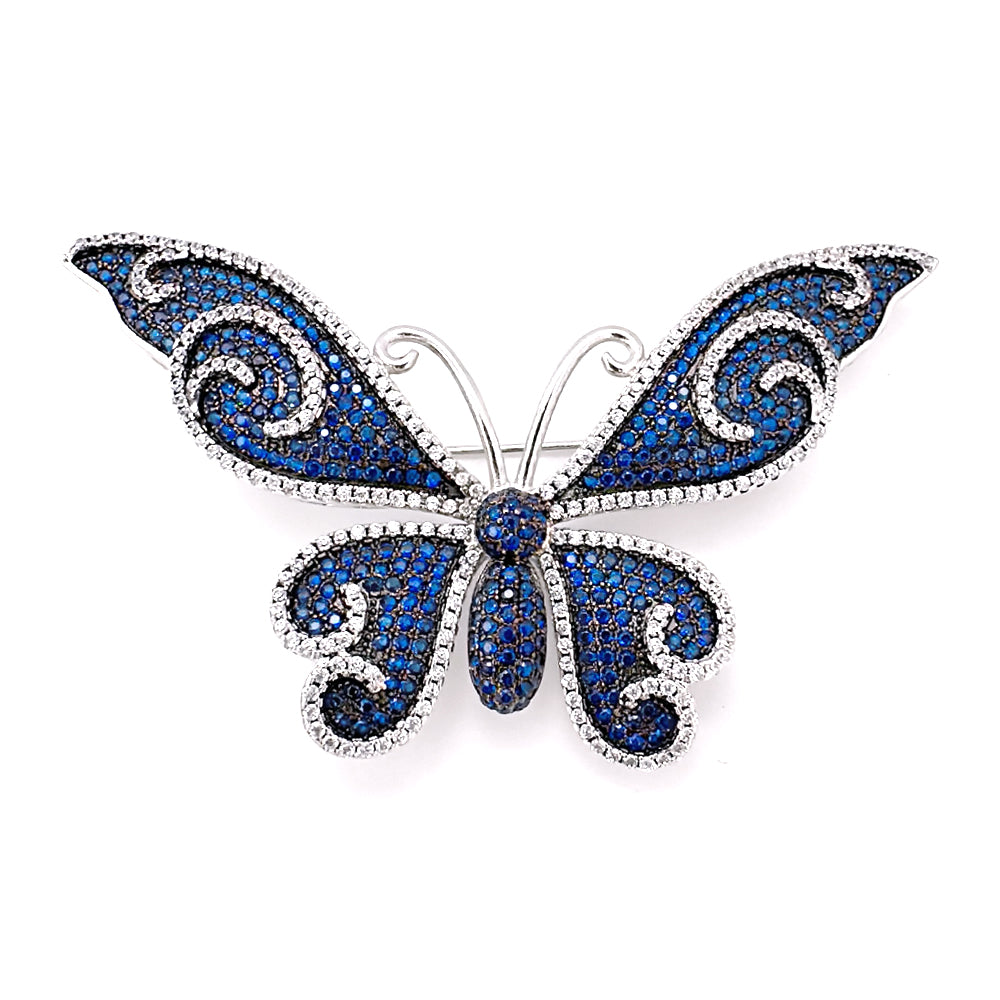 BMC88128 - Flower Tattoo Butterfly - Brooch