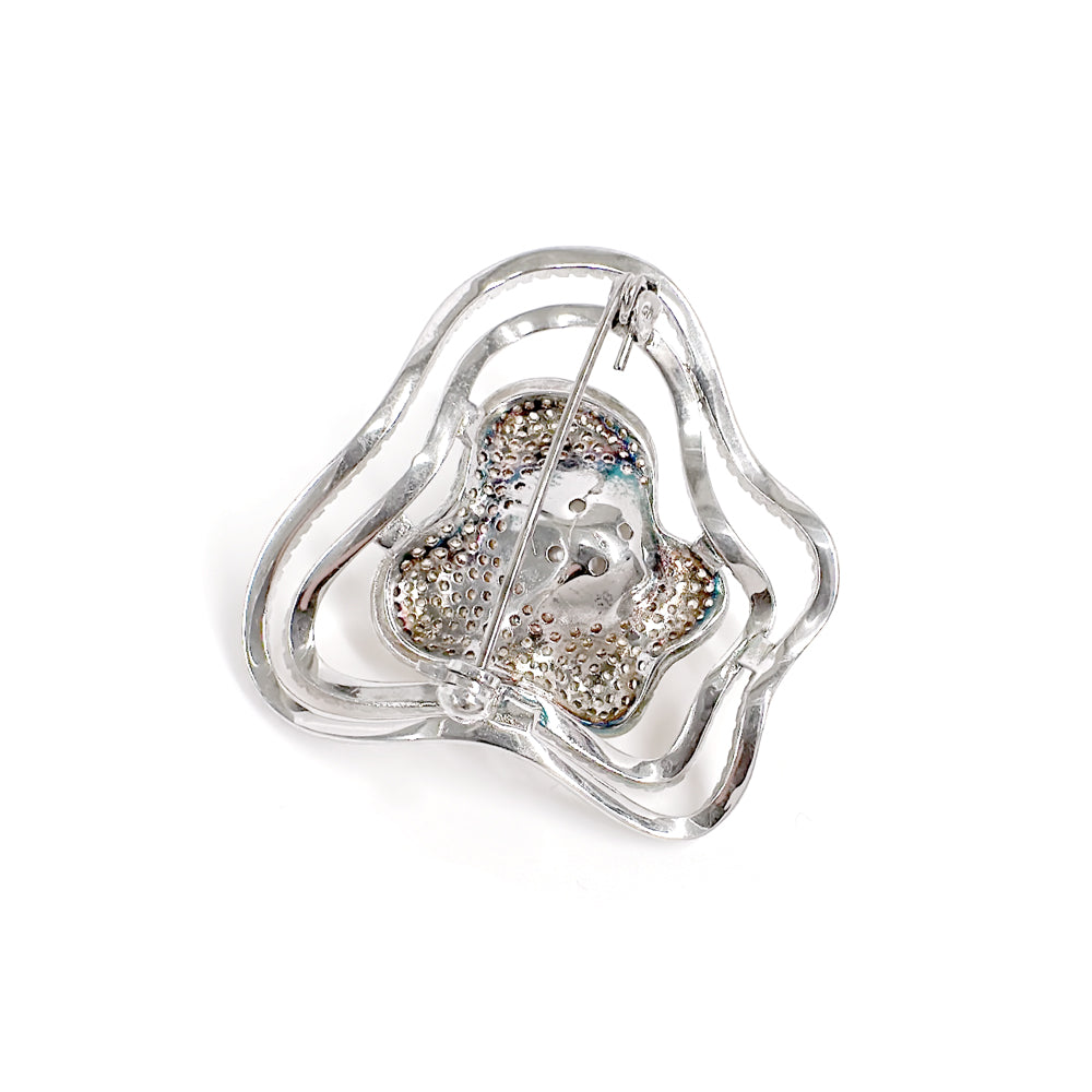 BMC88147 - Alien Flower - Brooch