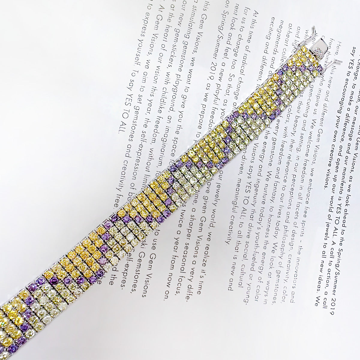 BMB80107 - 5 Row Wh Broadband - Bracelet