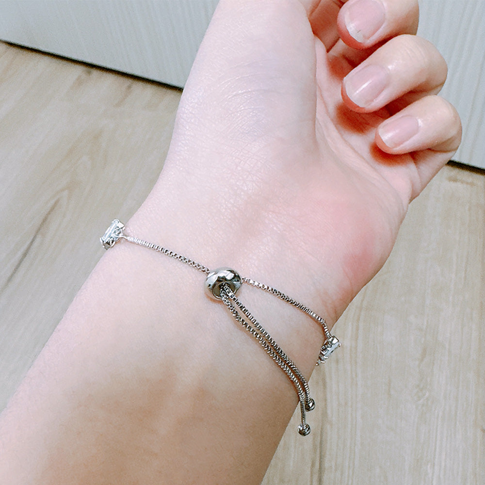BMB5702 - Double Marquise Side-By-Side Bracelet - Bracelet