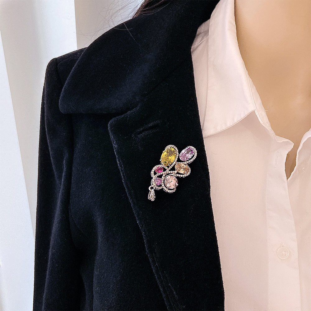 BMC80105 - Colorful Leaf - Brooch