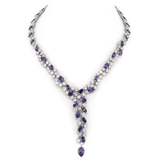 BMN80177 - Fancy Cluster Y - Statement Necklace