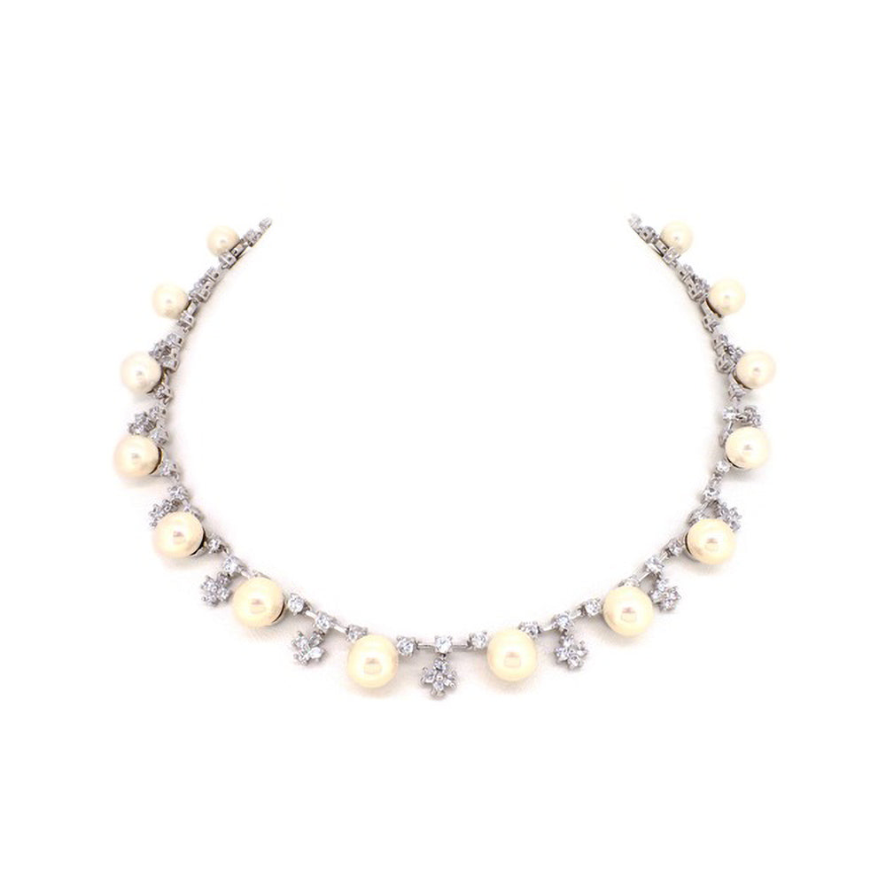 BMN98127 - Shell Pearl Necklace - Statement Necklace