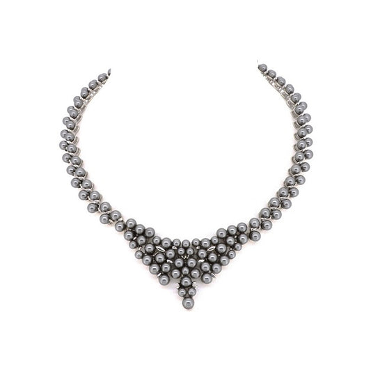 BMN98447 - Shell Pearl Necklace - Statement Necklace