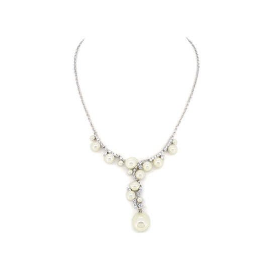BMN98746 - Shell Pearl Necklace - Statement Necklace