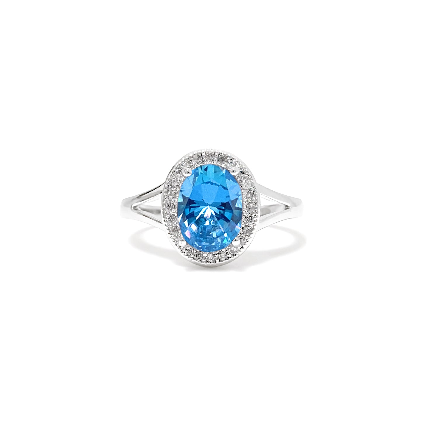 BMR21048 - Oval Cut Halo - Engagemet Ring