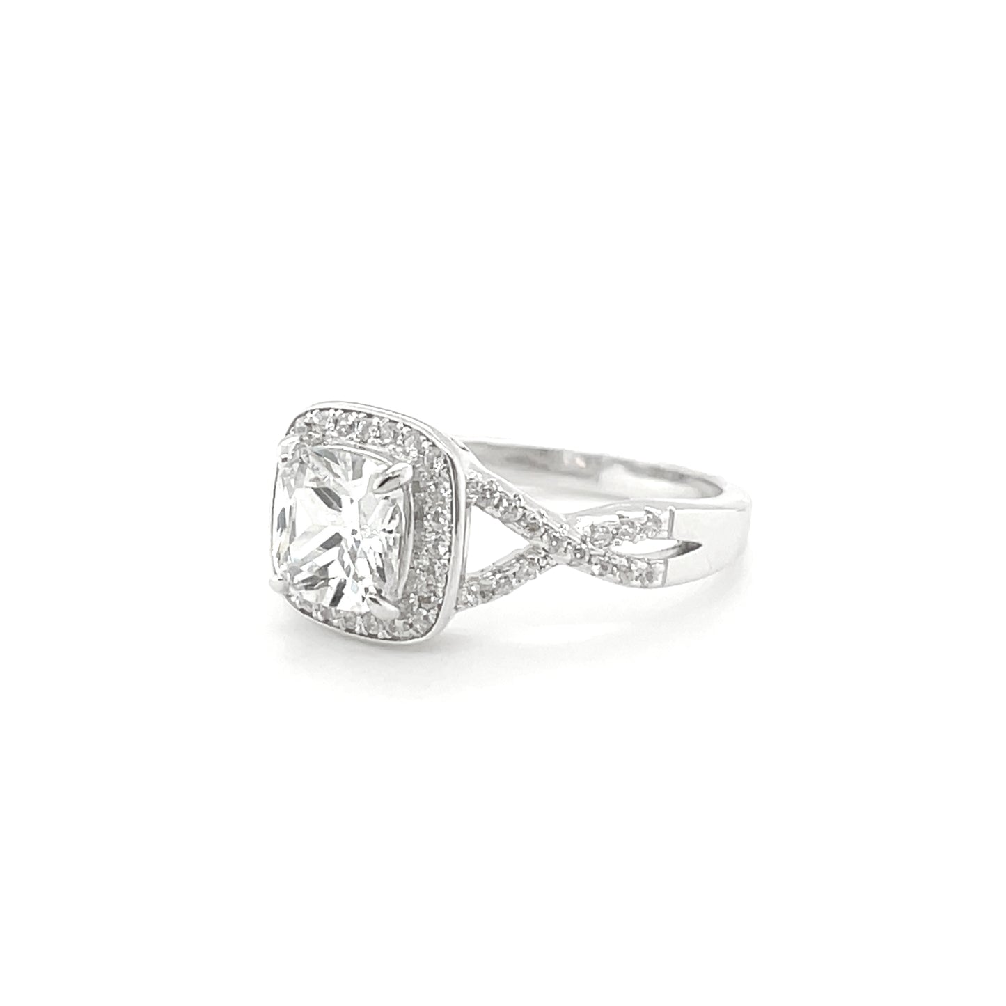 BMR24291 - Cushion Cut Halo - Engagemet Ring