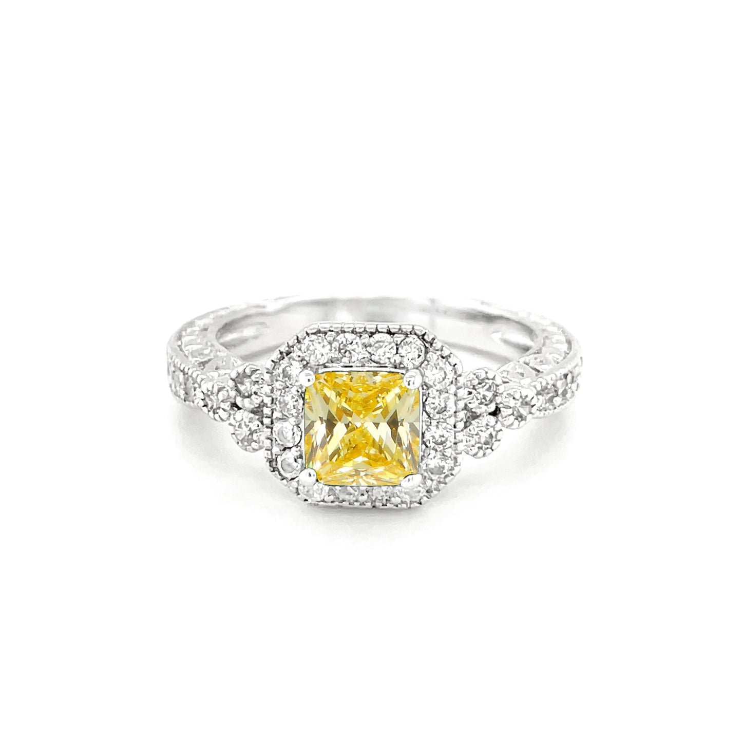 BMR24970 - Princess Cut Halo - Engagemet Ring