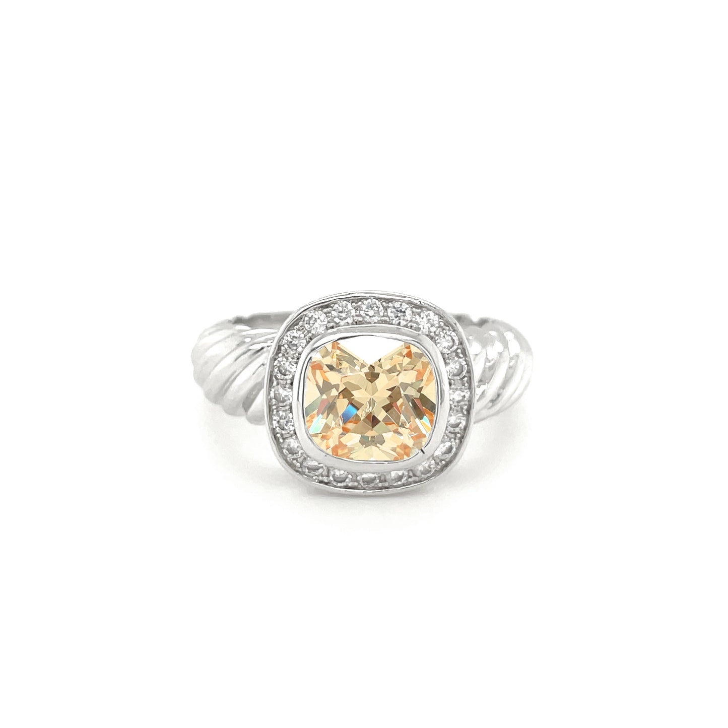 BMR25133 - Cushion Cut Deluxe Double Halo - Engagemet Ring