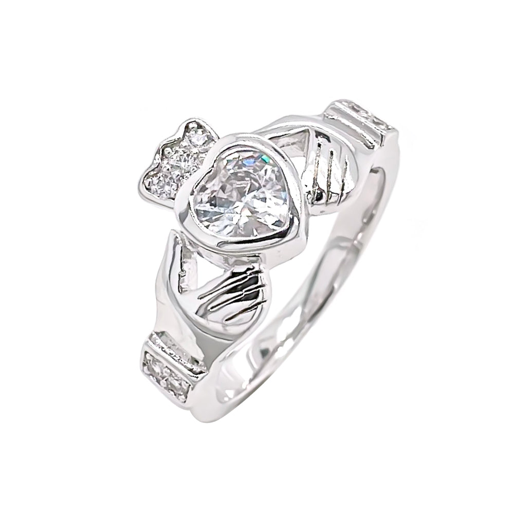 BMR53014WH - Heart Halo - Engagemet Ring