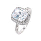 BMR53060WH - Radiant Cut Halo - Engagemet Ring