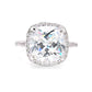 BMR53092WH - Cushion Cut Halo - Engagemet Ring