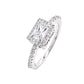 BMR53100WH - Radiant Cut Halo - Engagemet Ring