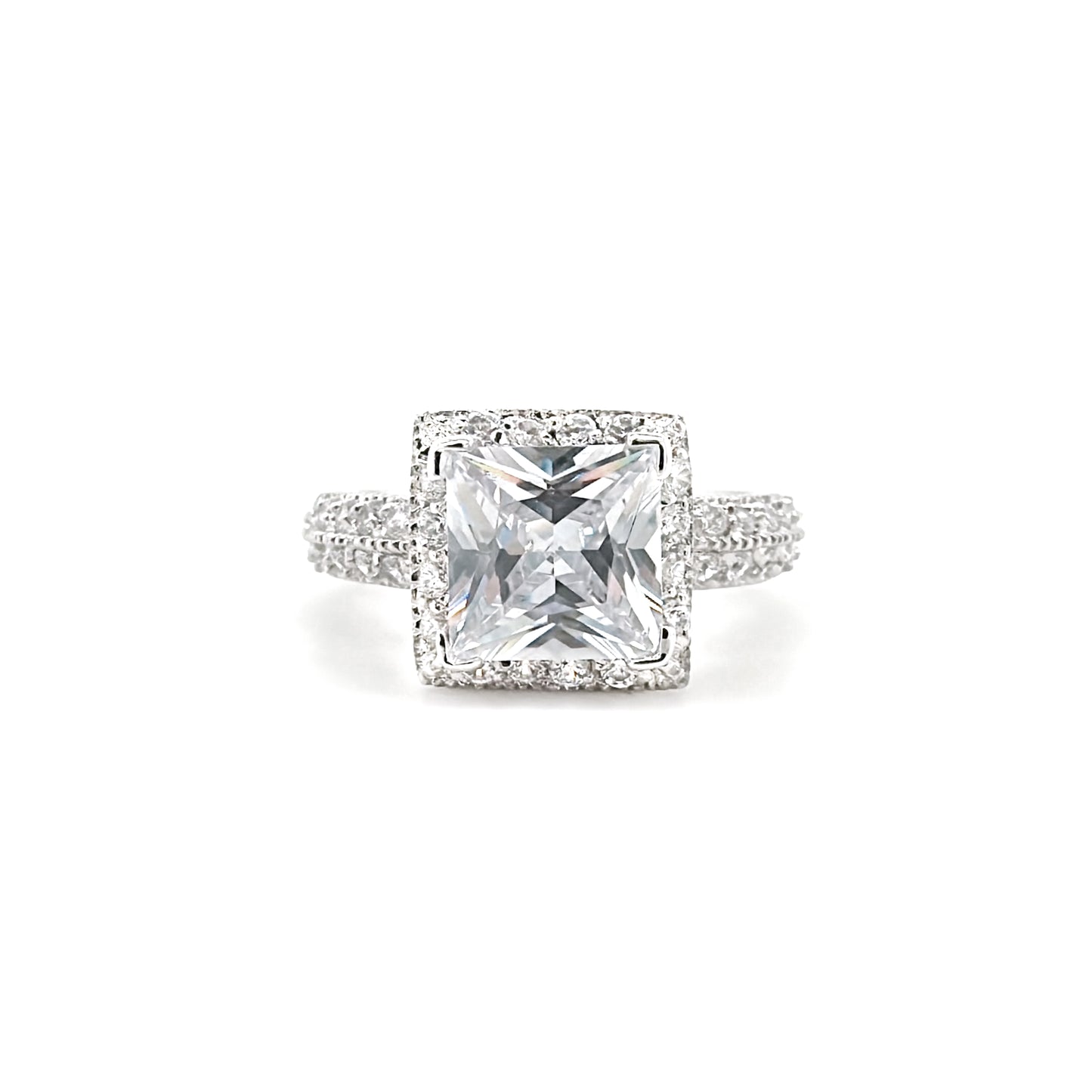 BMR53116 - Princess Cut Halo - Engagemet Ring